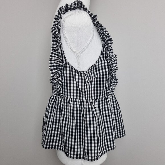 Forever 21 Plaid Baby Doll Tank Top Size M - Picture 3 of 5
